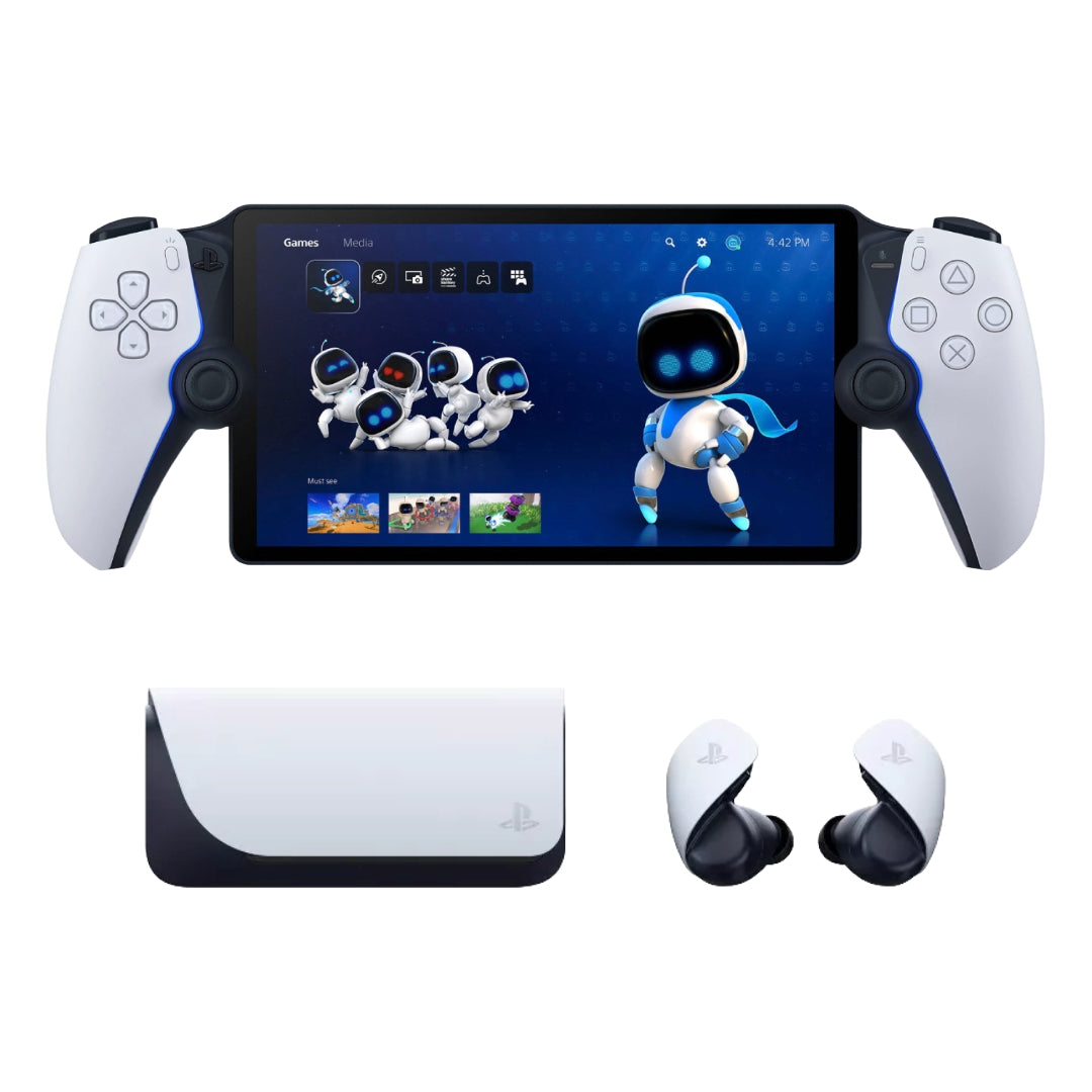 Paquete: Reproductor remoto Sony PlayStation Portal + auriculares inalámbricos Sony Pulse Explore