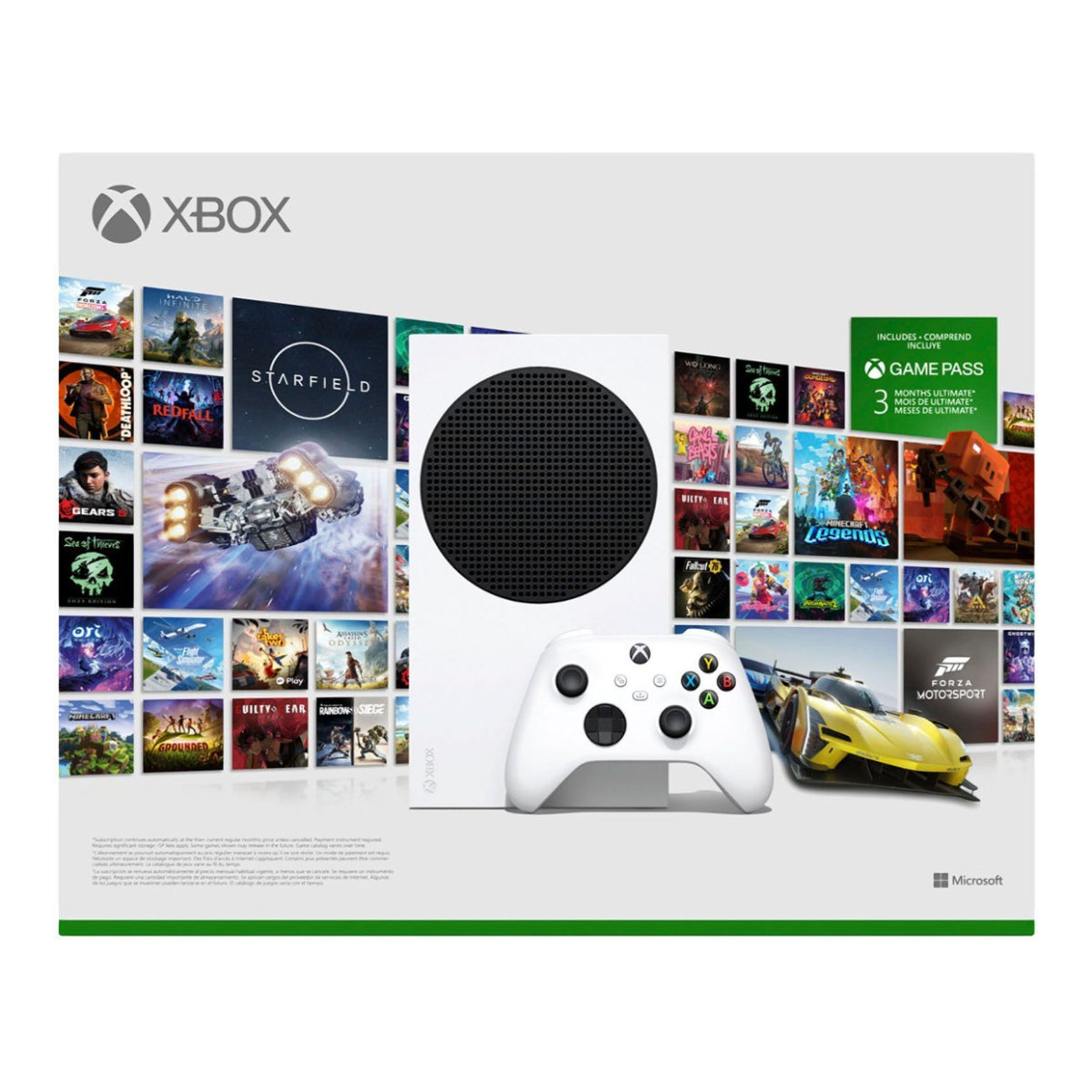 Paquete: Microsoft - Consola Xbox Series S de 512 GB totalmente digital para principiantes + Auriculares para juegos con cable JBL Quantum 100 + Kit para jugadores DreamGEAR