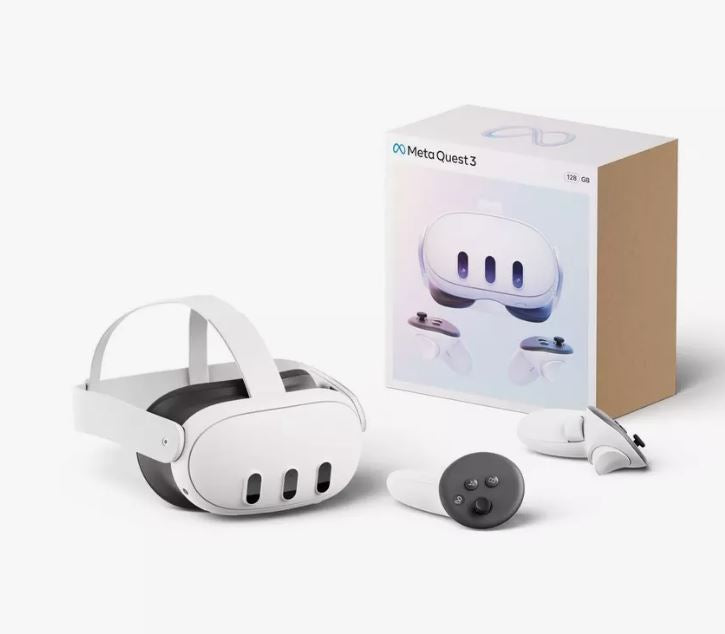 Paquete Meta Quest 3: casco de realidad virtual de 512 GB + estuche de transporte + correa Elite + base de carga + cable de enlace