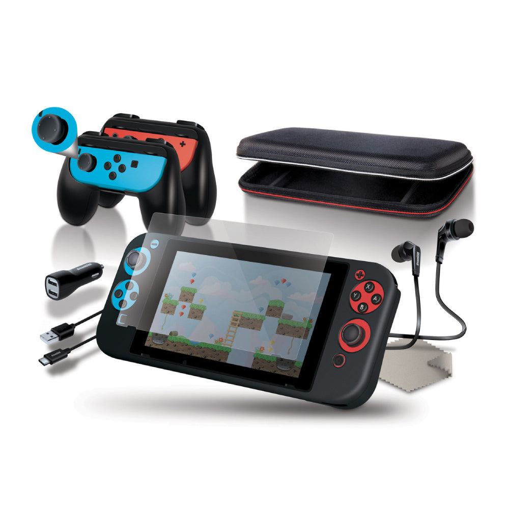 Bundle: Nintendo Switch with Joyâ€‘Con Controllers + Advance Wars 1+2: Re-Boot Camp + DreamGEAR Starter Kit