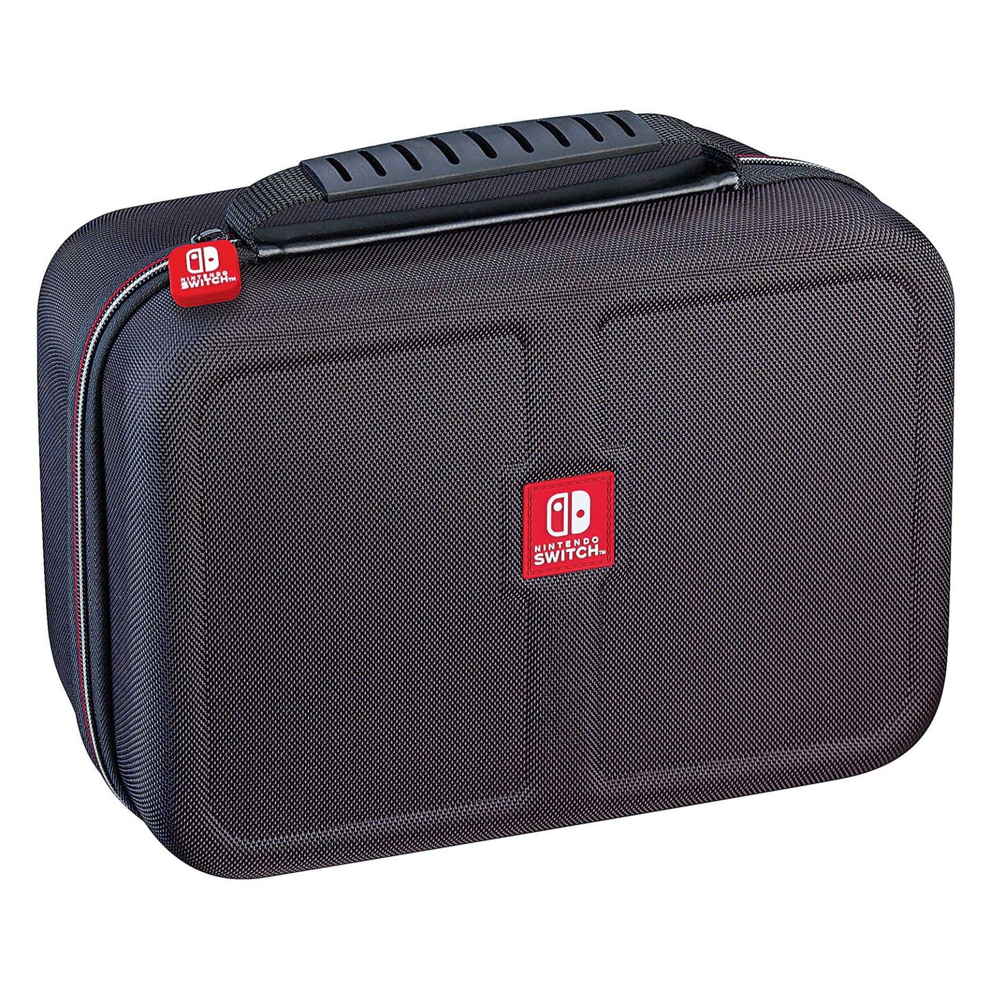 Paquete de Nintendo: consola Nintendo Switch OLED (blanca) + Super Mario Bros. Wonder + estuche de lujo RDS Industries de 12" para Nintendo Switch (negro) + Switch con Joy-Con rojo y azul neón