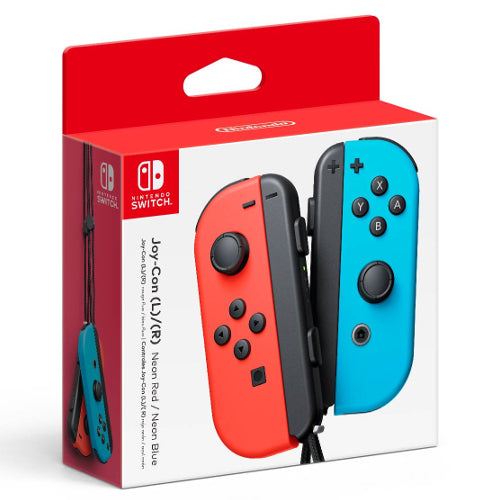 Mandos inalámbricos Nintendo Joy-Con L/R para Nintendo Switch: rojo neón/azul neón