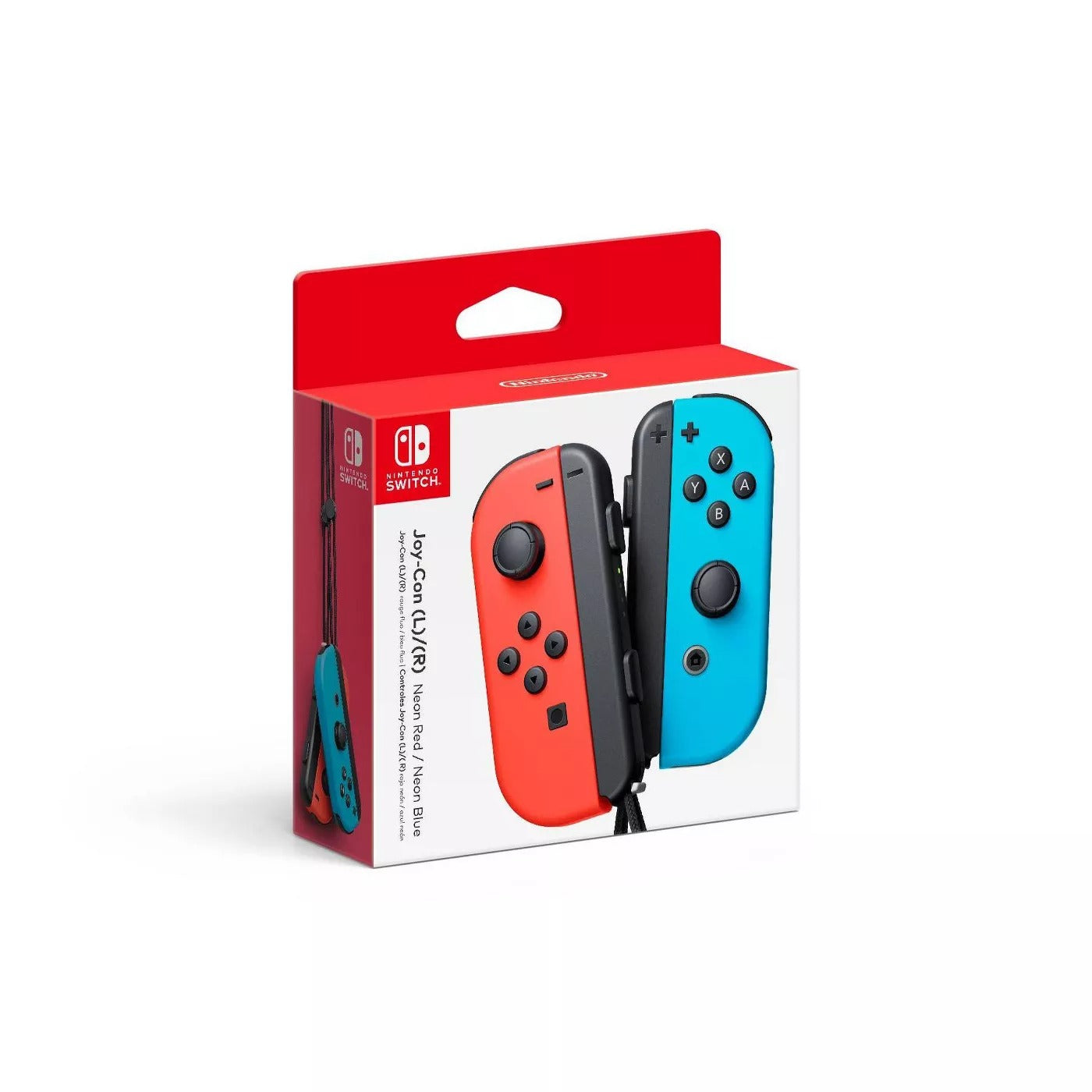 Mandos inalámbricos Nintendo Joy-Con L/R para Nintendo Switch: rojo neón/azul neón