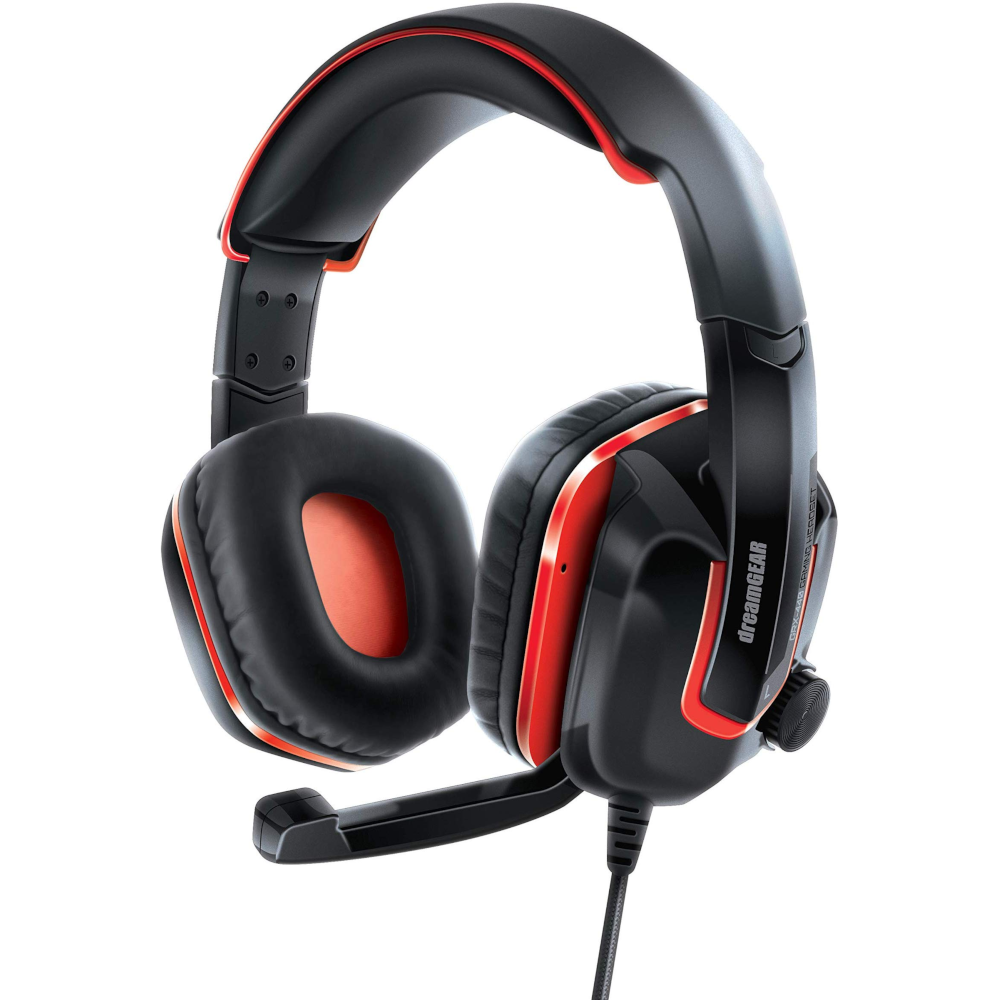 DreamGEAR Nintendo Switch Wired Gaming Headset - Black/Red - Curacao