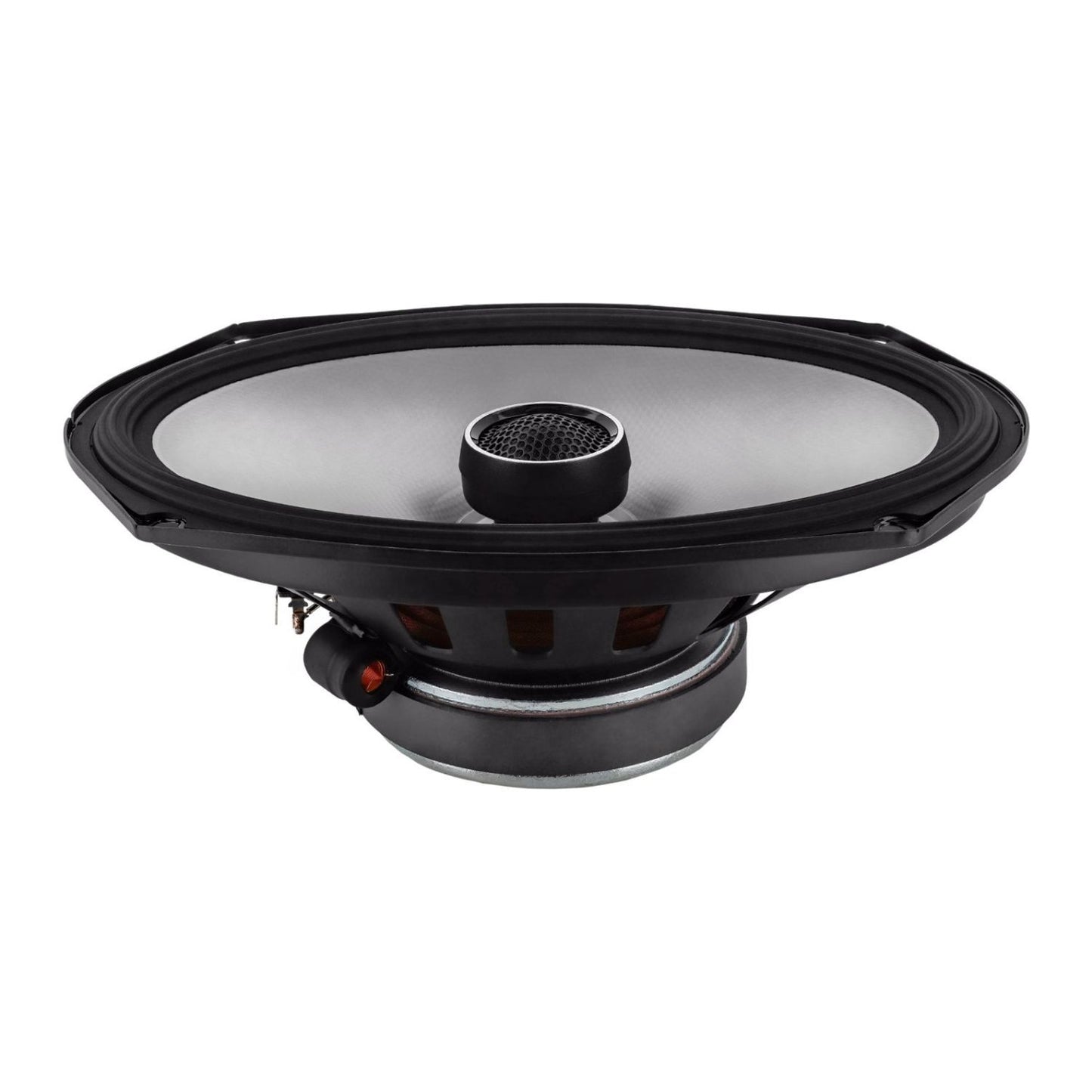 Amplificador para automóvil de 4 canales Alpine R2-A60F + Juego de altavoces coaxiales de alta resolución de 2 vías serie S Alpine S2-S65 + Juego de altavoces de componentes de alta resolución de 2 vías serie S Alpine S2-S69C de 6" x 9"