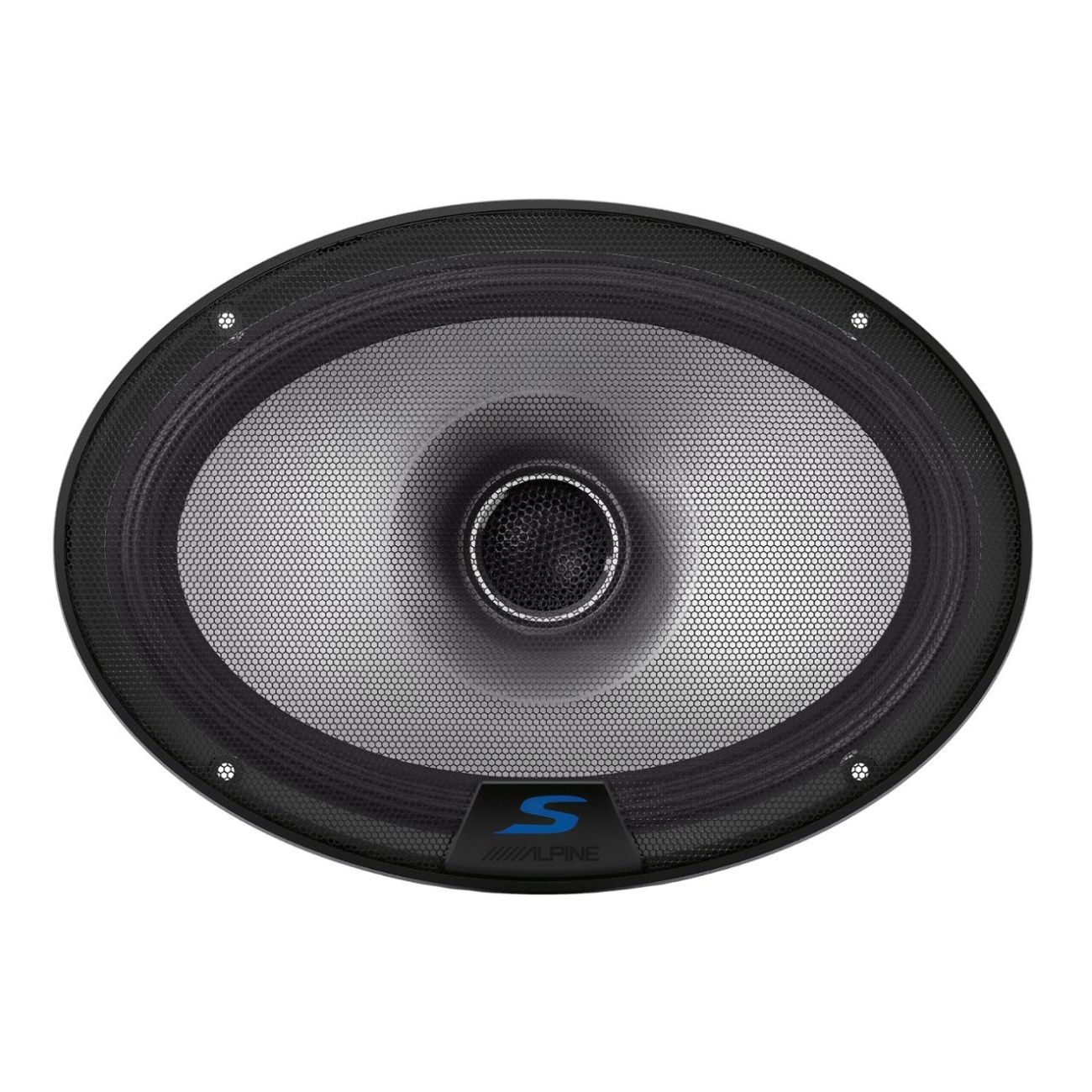 Amplificador para automóvil de 4 canales Alpine R2-A60F + Juego de altavoces coaxiales de alta resolución de 2 vías serie S Alpine S2-S65 + Juego de altavoces de componentes de alta resolución de 2 vías serie S Alpine S2-S69C de 6" x 9"