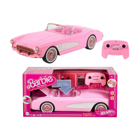 Hot Wheels Barbie The Movie Corvette with Remote Control - Pink
