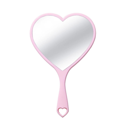 Beauty Creations Handheld Heart Mirror - Pink