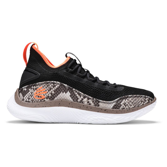 UNDER ARMOUR Unisex Curry Flow 8 GS Strike & Flow Basketball Sneakers (Size 5.5) - Black/ White