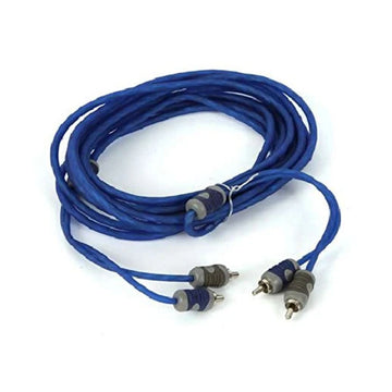 Kicker 46KI25 K-Series 5M 2-Channel RCA Interconnect Cable - Blue