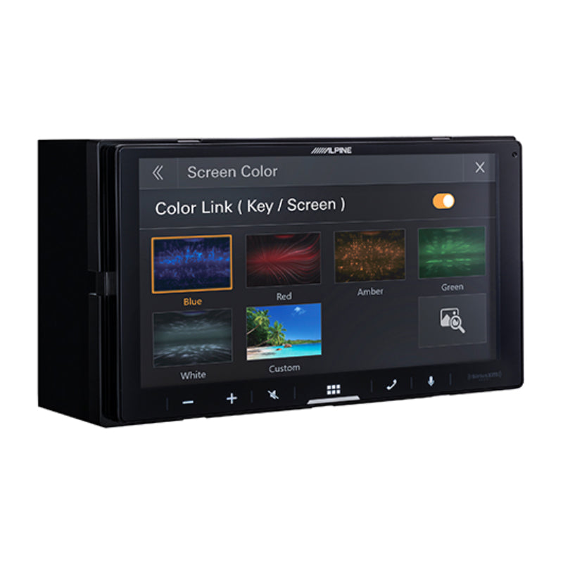 Alpine 7" Shallow-Chassis Digital Multimedia Receiver with SWC Adapter - Black