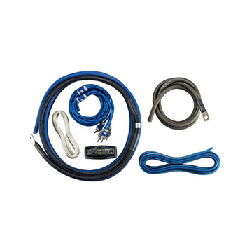 Kicker K-Series 4AWG 2-Channel Amplifier Kit - Blue/Gray