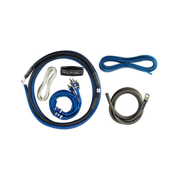 Kicker K-Series 4AWG 2-Channel Amplifier Kit - Blue/Gray