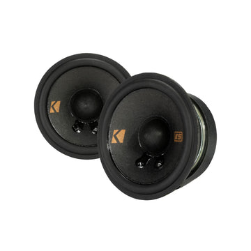 Kicker 51KSC2704 2.75" Midrange Tweeter Speaker (Pair) - Black