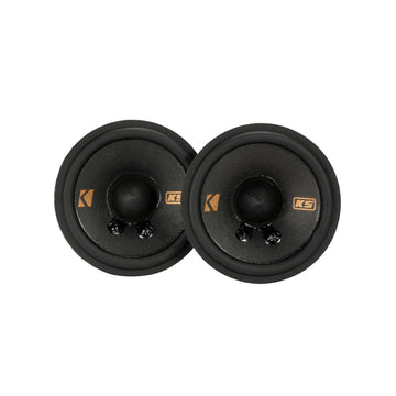 Kicker 51KSC2704 2.75" Midrange Tweeter Speaker (Pair) - Black