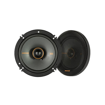 Kicker 51KSC6504 6.5" 2-Way Coaxial Speakers with Tweeter (Pair) - Black