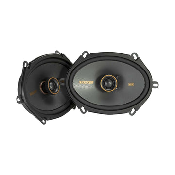 Kicker 51KSC6804 8" 2-Way Coaxial Speakers with Tweeter (Pair) - Black