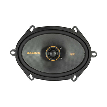 Kicker 51KSC6804 8" 2-Way Coaxial Speakers with Tweeter (Pair) - Black