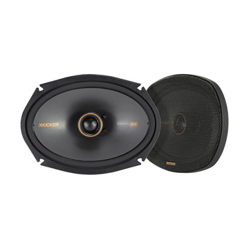 Kicker 51KSC6904 9" 2-Way Coaxial Speakers with Tweeter (Pair) - Black