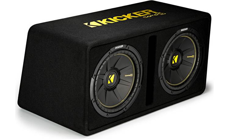 Altavoces Kicker de 6" x 9" para automóvil de 3 vías con conos de polipropileno (par) + Amplificador de subwoofer y altavoz de 5 canales para automóvil de 1200 W + Subwoofer para automóvil Dual CompC de 12"/600 vatios RMS/2 ohmios