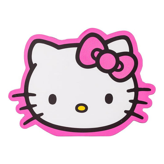 Sanrio Hello Kitty Glitter Large Die Cut MDF Wall Art - Pink