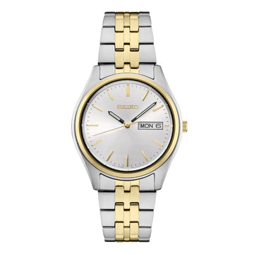 Seiko Essentials Men's 36.9mm Two-Tone Bracelet Watch - White Dial