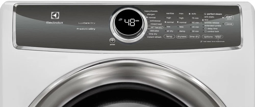 Electrolux 8 Cf White Fl Gas Dryer