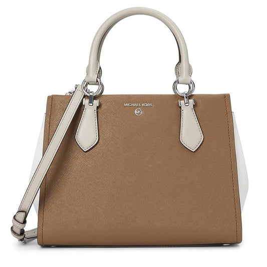 Michael Kors Marilyn Medium Satchel Handbag - Driftwood Multi