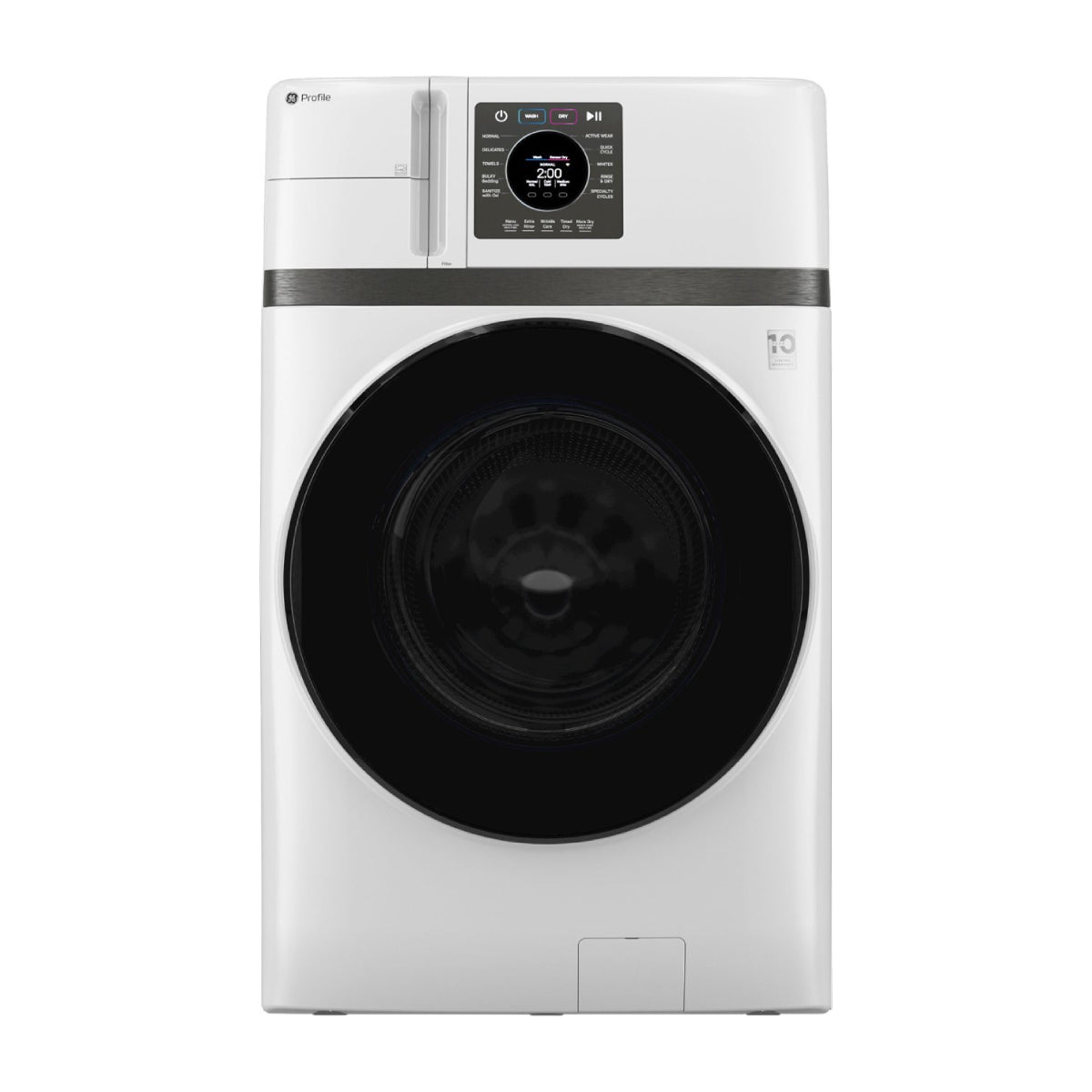 GE Profile PFQ83HSSWWW 4.6 cu. ft. UltraFast Combo Electric Washer and Dryer - White