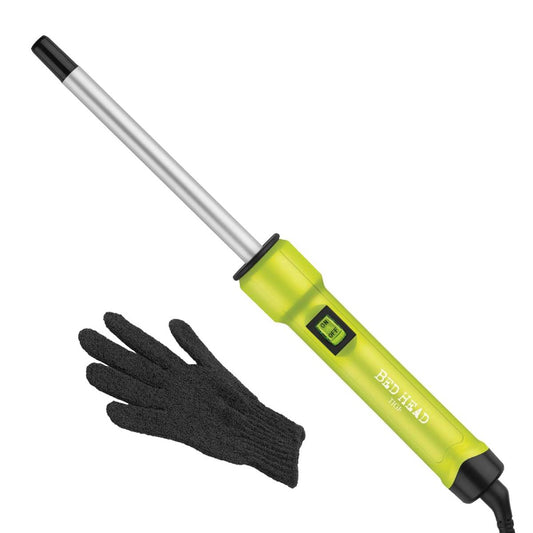 Bed Head BH391N1 Curlipops Skinny Pop Styling Iron with Protective Glove - Neon Yellow
