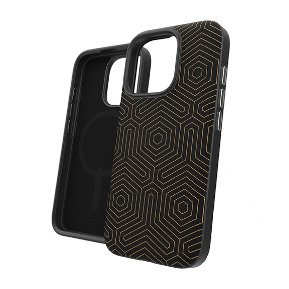 Zagg London Snap Case for Apple iPhone 16 Pro Max - Black Hexagon