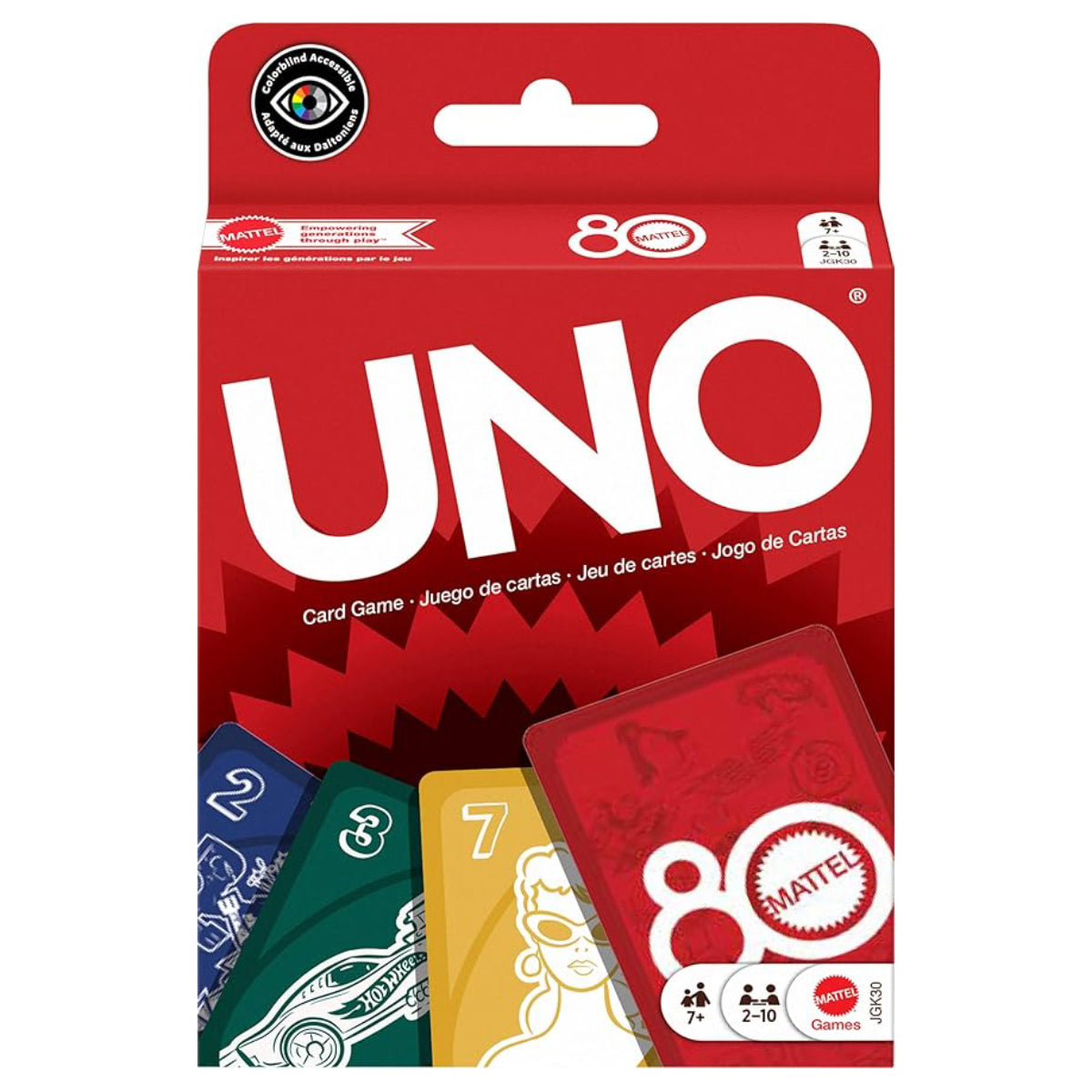 Mattel 80th Anniversary UNO Cards