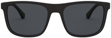 Emporio Armani Men's EA4129 Square Solid Color Sunglasses - Curacao