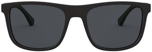 Emporio Armani Men's EA4129 Square Solid Color Sunglasses - Curacao