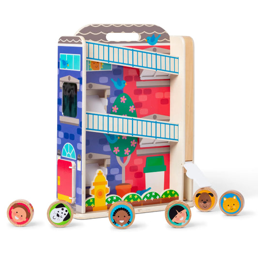 Melissa and Doug GO Tots Town House Tumble (7 Pieces)