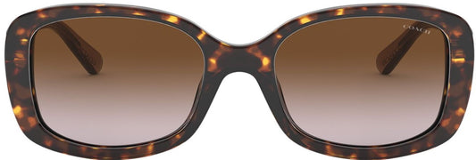 Coach HC8278 - Women's Sunglasses Rectangle Acetate - Dark Tortoise - Curacao