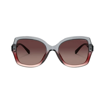 COACH Women's Sunglass, Burgundy Gray Gradient