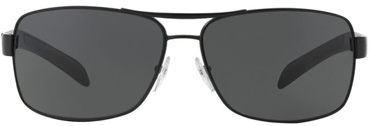 Prada Linea Rossa PS54IS Rectangle Wrap Sunglasses - Gunmetal / Gray - Curacao