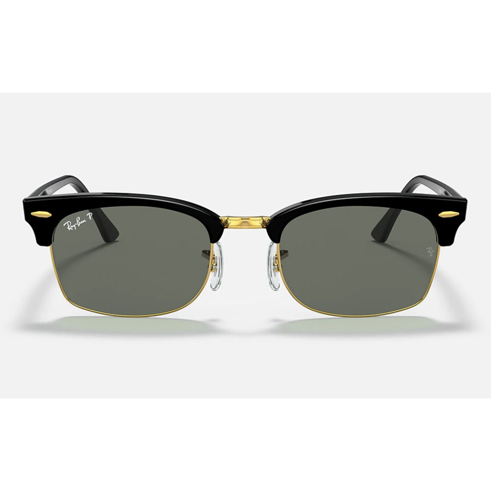 Ray-Ban - Clubmaster - Gafas de sol unisex rectangulares - Negro pulido