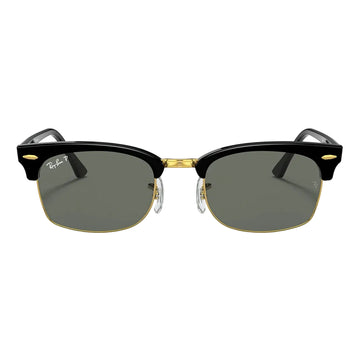 Ray-Ban - Clubmaster - Gafas de sol unisex rectangulares - Negro pulido