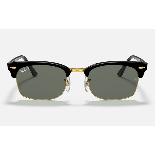 Ray-Ban - Clubmaster - Gafas de sol unisex rectangulares - Negro pulido