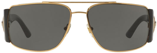 Versace VE2163 Sunglasses - Gold / Gray - Curacao