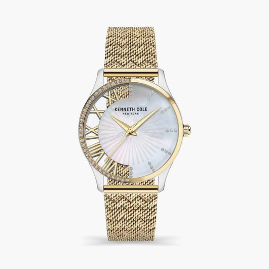 Kenneth Cole Analog White Dial Women's 34MM Watch