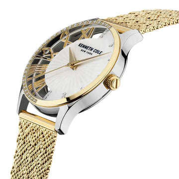 Kenneth Cole Analog White Dial Women's 34MM Watch