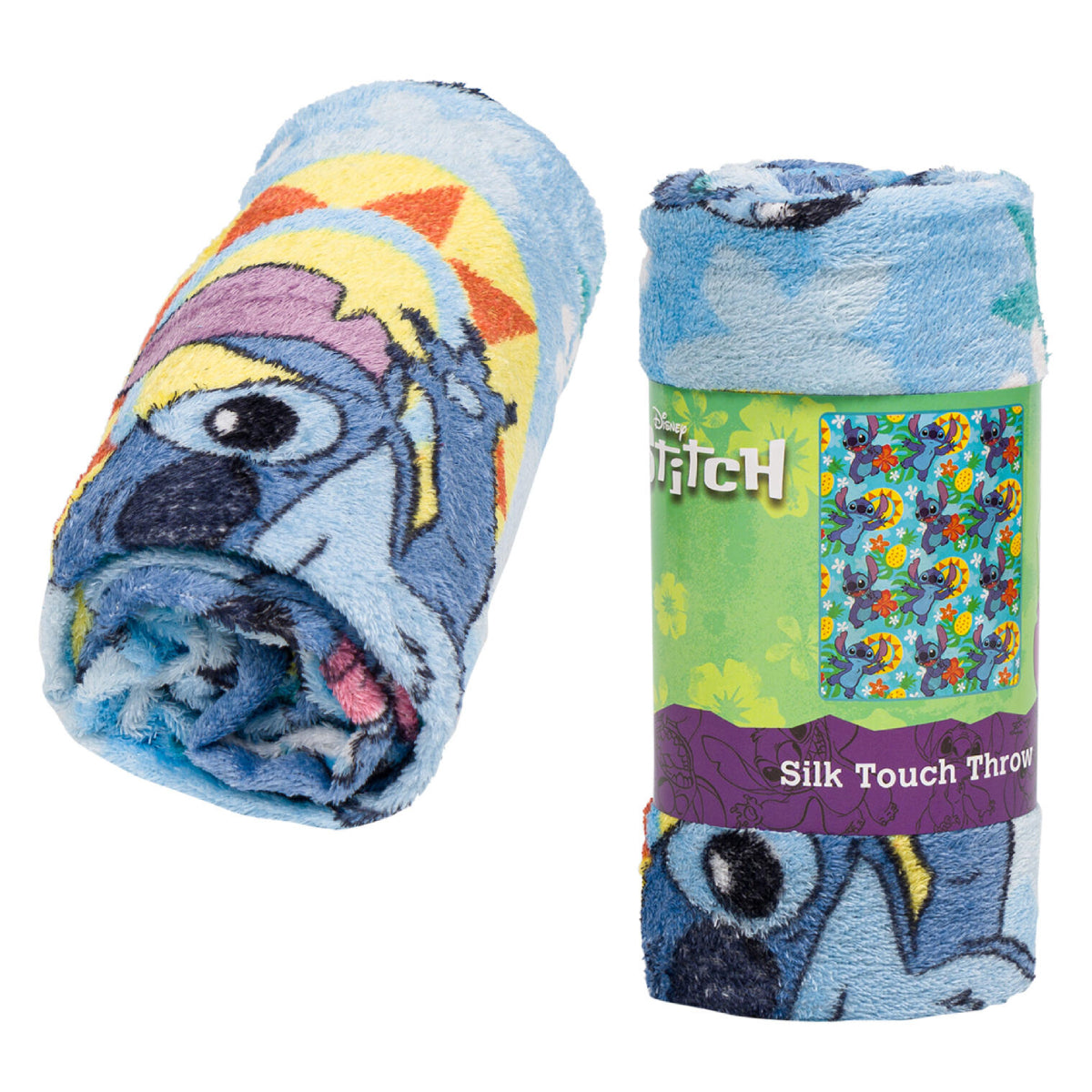 Disney 40" x 50" Lilo and Stitch Throw Blanket - Blue