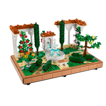 LEGO Icons Fountain Garden Building Toy Set (1302-Pieces)