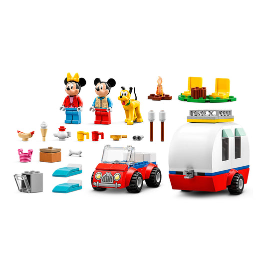 Juego de construcción LEGO Disney Camping de Mickey y Minnie Mouse (103 piezas)