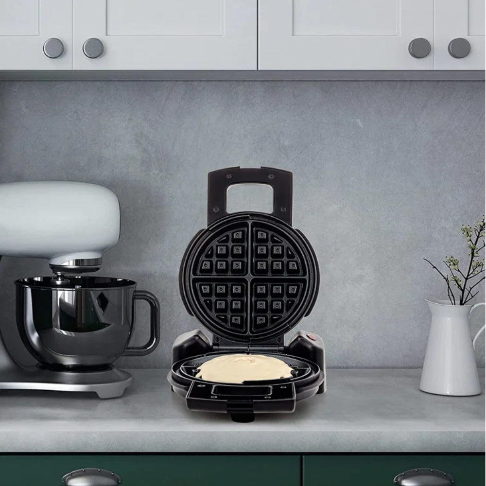 Ovente WMF1440BR Electric Belgian Waffle Maker with Non-Stick Plates - Black