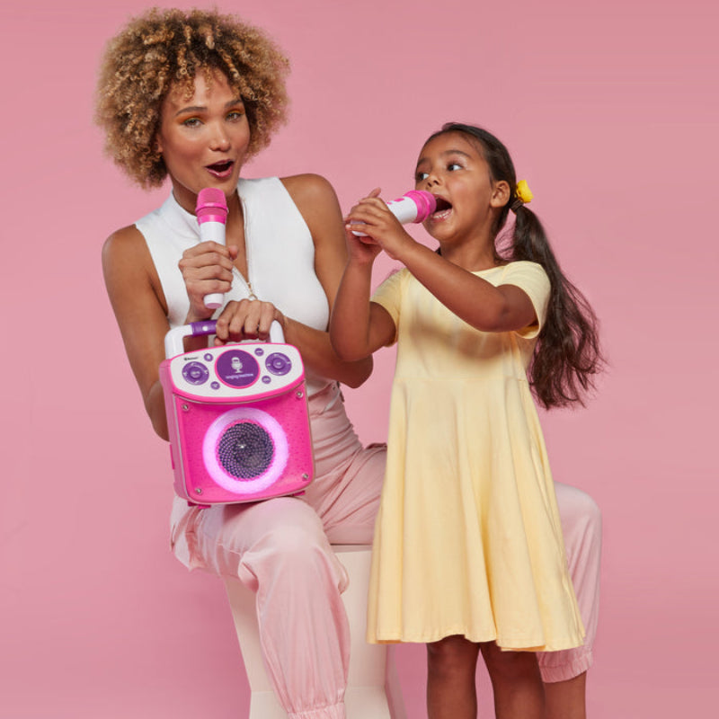 Singing Machine Portable Sparkle Karaoke with 2 Wireless Microphones - Multicolor
