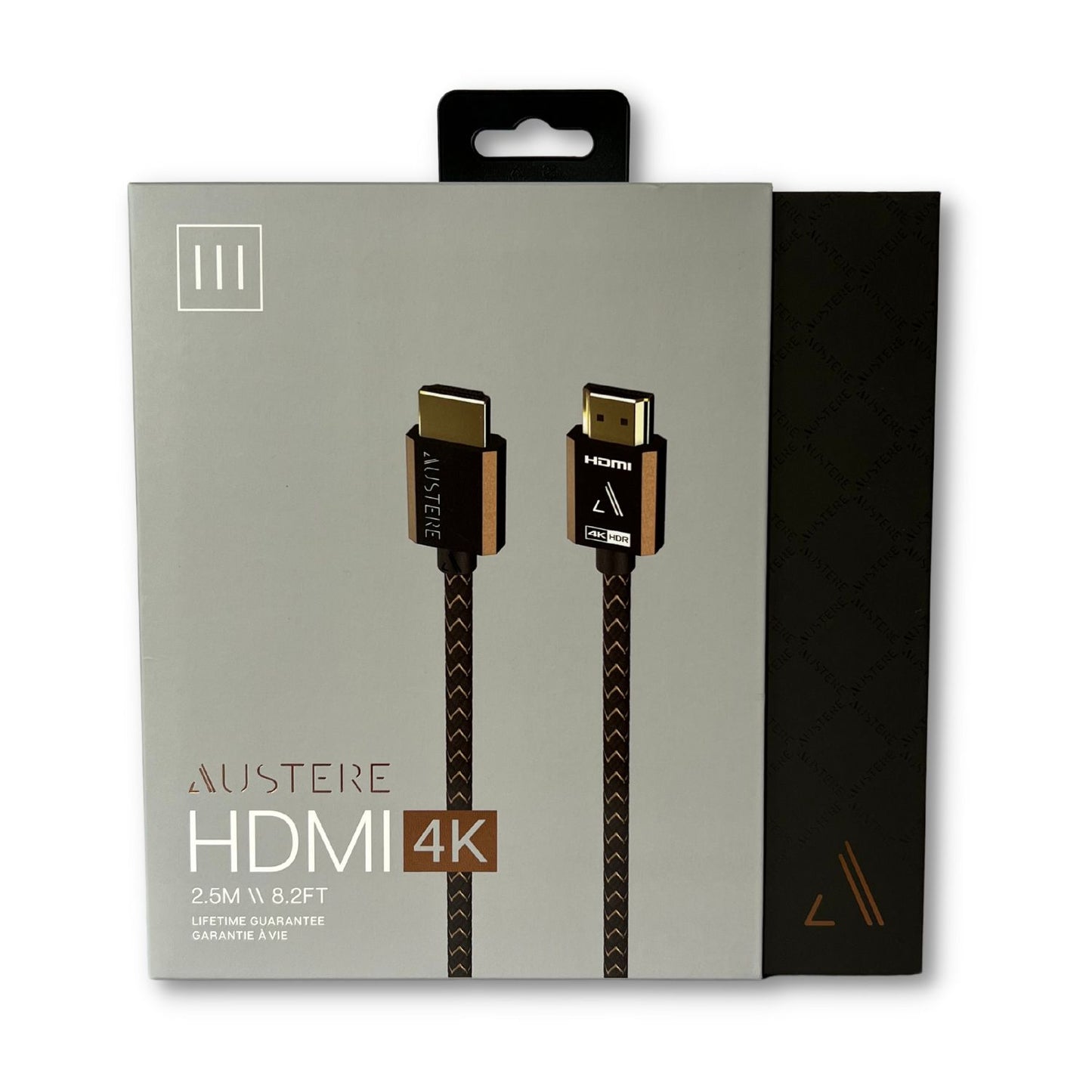 Cable HDMI 4K de 2,5 m de la serie III 3S4KHD225M de Austere, color negro 